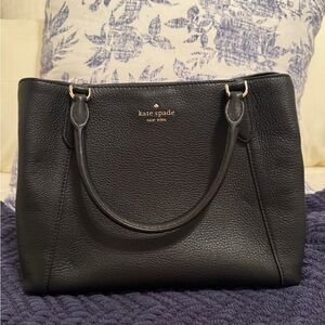 Kate Spade Black Pebbled Leather Tote